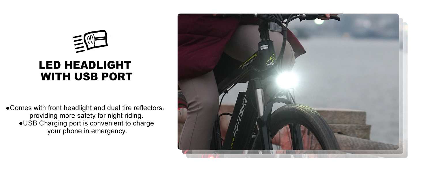 HOTEBIKE Bicicleta de Montaña Eléctrica 48V 500W 26 Ebike con Batería Oculta – Potente Commuter Todoterreno 10 HOTEBIKE Bicicleta de Montaña Eléctrica 48V 500W 26 Ebike con Batería Oculta – Potente Commuter Todoterreno - Bicicleta Eléctrica de Montaña - 10