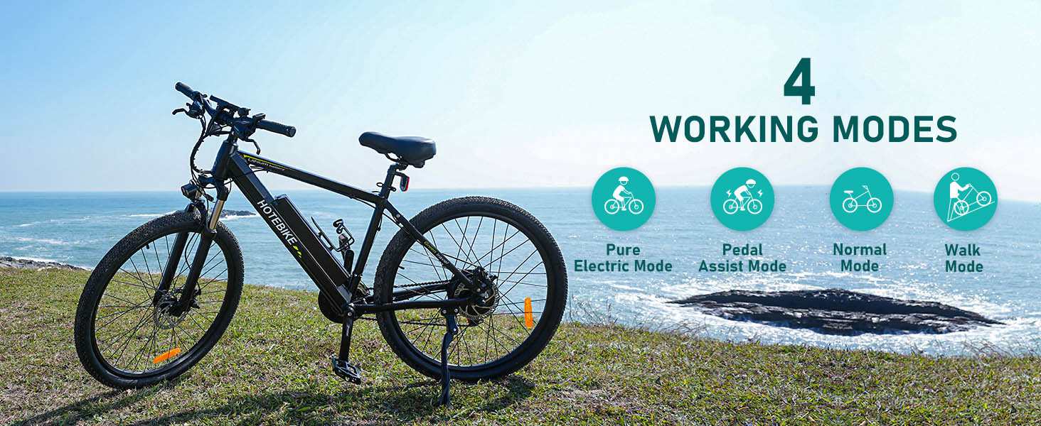 HOTEBIKE Bicicleta de Montaña Eléctrica 48V 500W 26 Ebike con Batería Oculta – Potente Commuter Todoterreno 1 HOTEBIKE Bicicleta de Montaña Eléctrica 48V 500W 26 Ebike con Batería Oculta – Potente Commuter Todoterreno - Bicicleta Eléctrica de Montaña - 1
