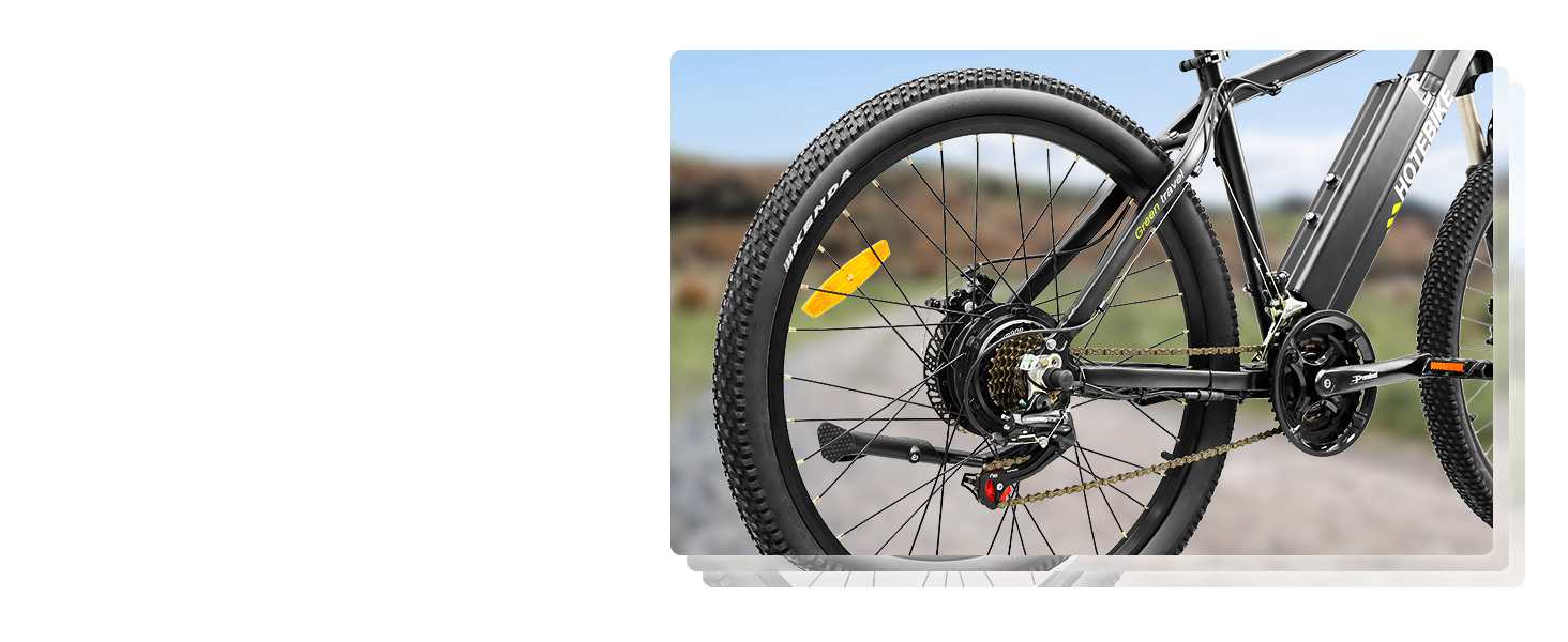HOTEBIKE Bicicleta de Montaña Eléctrica 48V 500W 26 Ebike con Batería Oculta – Potente Commuter Todoterreno 7 HOTEBIKE Bicicleta de Montaña Eléctrica 48V 500W 26 Ebike con Batería Oculta – Potente Commuter Todoterreno - Bicicleta Eléctrica de Montaña - 7