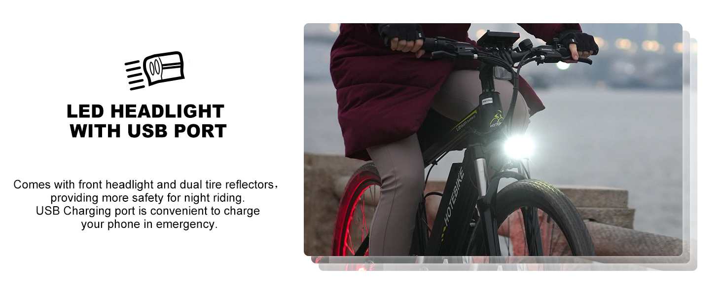 HOTEBIKE 500W Bicicleta Eléctrica de Montaña 27.5 - Batería Extraíble 48V 13AH - Acelerador y Asistencia al Pedaleo - Hasta 55 Millas de Autonomía 5 HOTEBIKE 500W Bicicleta Eléctrica de Montaña 27.5 - Batería Extraíble 48V 13AH - Acelerador y Asistencia al Pedaleo - Hasta 55 Millas de Autonomía - Bicicleta Eléctrica de Montaña - 5