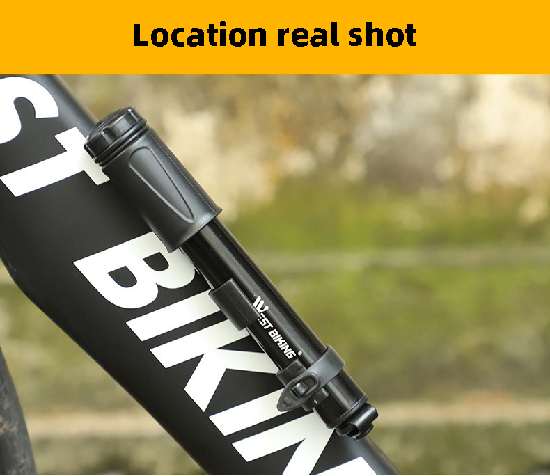 HOTEBIKE Mini Portátil Inflador de Alta Presión para Bicicleta – 100 PSI, Cuerpo de Aluminio, Válvula Universal, Manguera Integrada - HOTEBIKE - 11