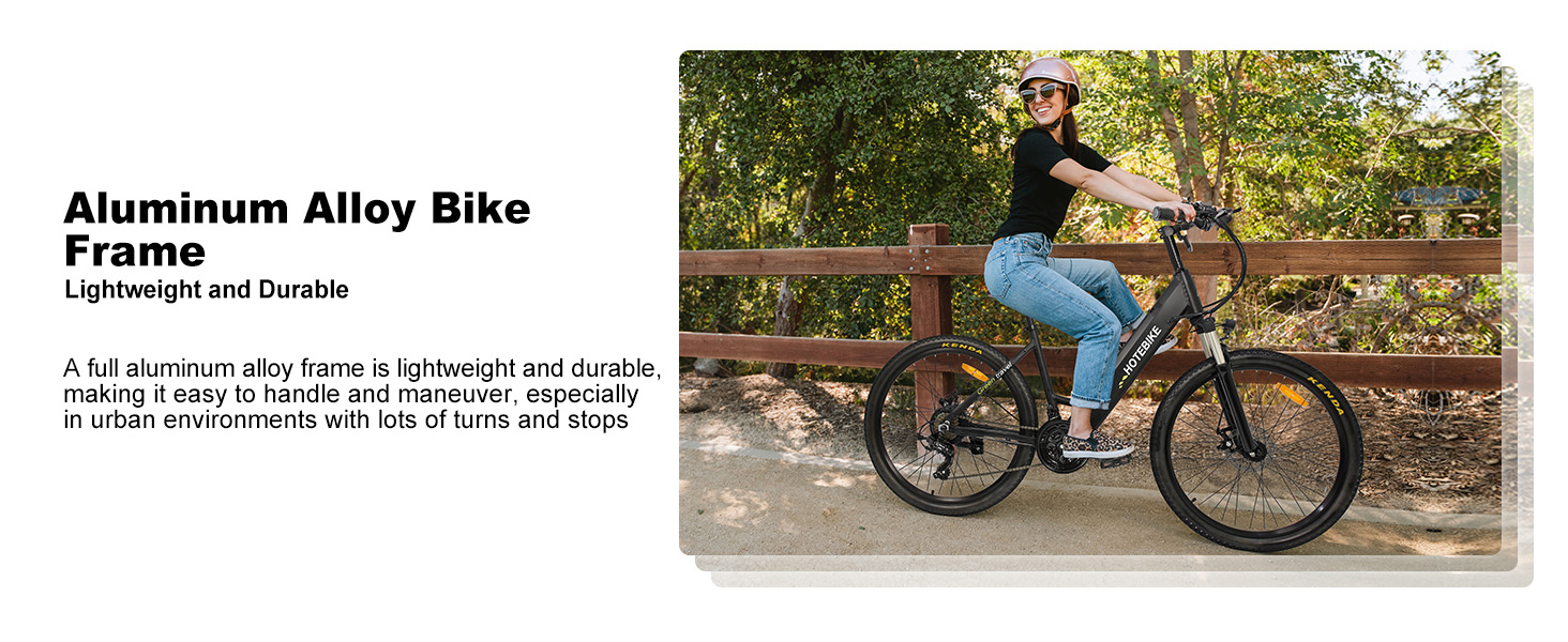HOTEBIKE 36V 350W Bicicleta Eléctrica Urbana para Adultos de 26 Pulgadas – Ligera con Batería Oculta Extraíble 8 HOTEBIKE 36V 350W Bicicleta Eléctrica Urbana para Adultos de 26 Pulgadas – Ligera con Batería Oculta Extraíble - Bicicleta Eléctrica Canadá - 8