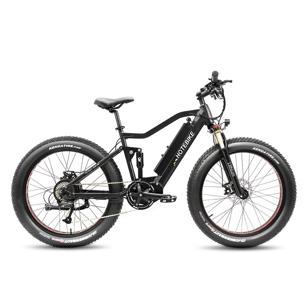HOTEBIKE 26 Fat Tire Electric Bike for Adults – 750W Motor, 48V 15Ah Battery, Up to 45 Miles Range – Conquer Any Terrain